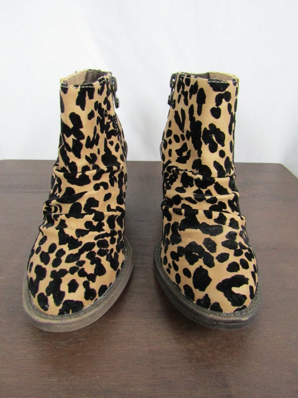 Blowfish Malibu | Leopard | 2 1/2" Heeled Ankle Boots | Zippered